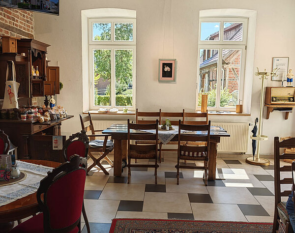 Cafe mit Sicht auf den Hof Schoppmann