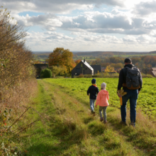 Auf dem Kuckucksweg rund um Darup unterwegs.