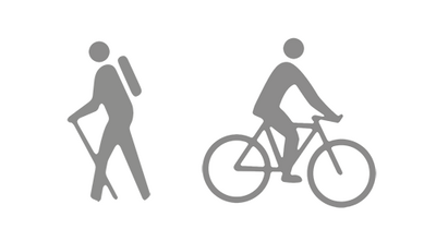 Radfahrer-Zeichen