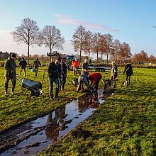 Arbeitseinsatz im Kottenbrook, 2019.
