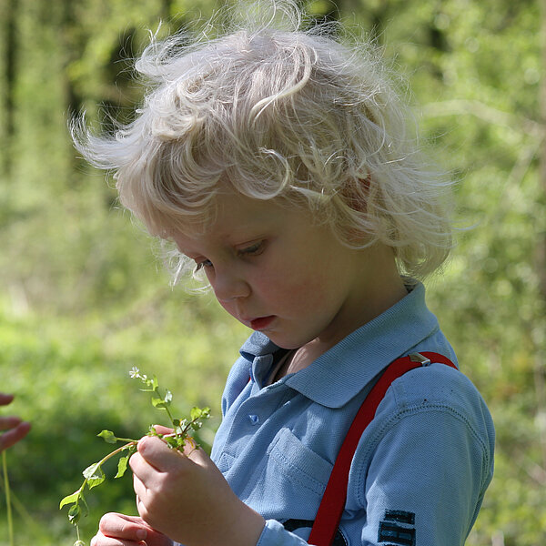 Kinder stellen Fragen zum Naturschutz