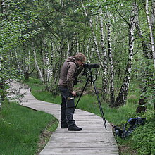 In Zusammenarbeit mit dem Regionalforstamt Münsterland wurde im Sommer 2010 ein 300 Meter langer Bohlenweg entlang der zentralen Torfstiche im Westen verlegt. Der Bohlenweg dient der Besucherlenkung und damit dem Schutz der Hochmoorrestfläche.