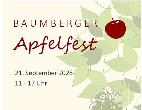 13. Baumberger Apfelfest - 21. September