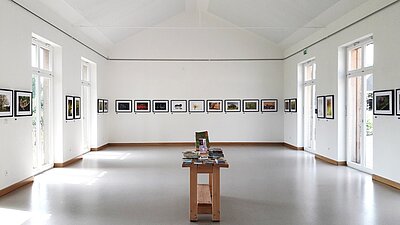 Ausstellungsraum im Naturschutzzentrum in Darup auf dem Alten Hof Schoppmann.