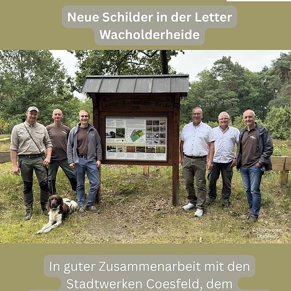 Instagram Post 17940088557322306 Neue Schilder in der Letter Wacholderheide 🌿🌸In guter Zusammenarbeit mit den Stadtwerken Coesfeld,…