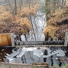 Regulierbare Wasserstauung